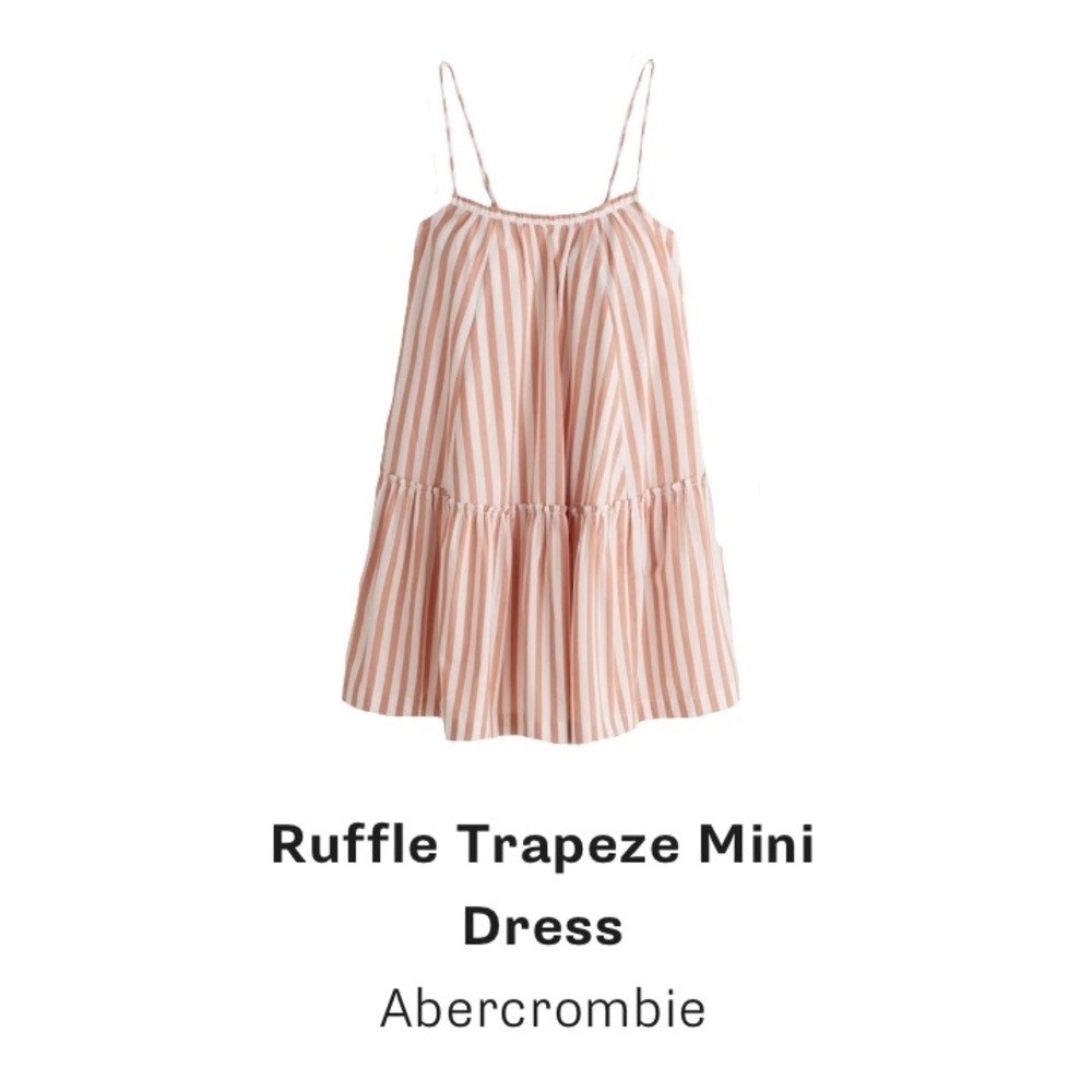 Abercrombie & Fitch Pink Striped Mini Dress